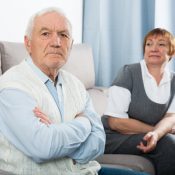 How To Talk With Someone Who Doesn’t Want to Talk Elderly couple quarreled and offended at each other