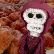 Chocolate skulls? High fashion skeletons? Halloween or Day of the Dead? day-of-the-dead