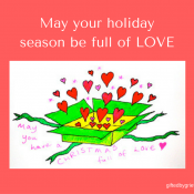 Overwhelming feelings at Xmas Xmas Card