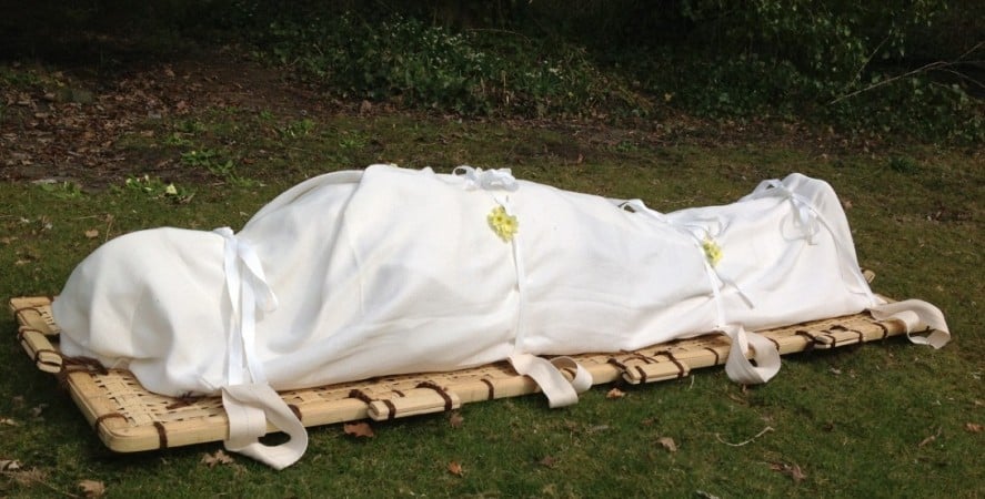 linen burial shrouds